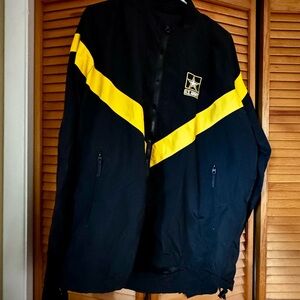 U.S. Army Black and Yellow Windbreaker